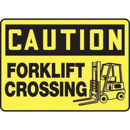 Accuform OSHA CAUTION SAFETY SIGN FORKLIFT MVHR647XT MVHR647XT